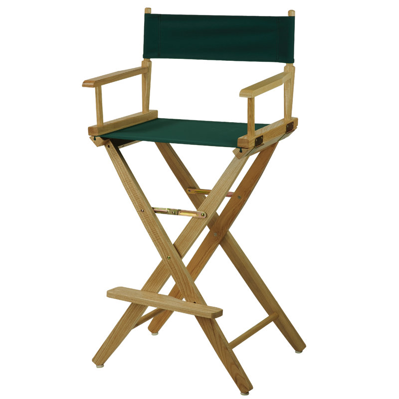 Chaise de réalisateur pliante Scoville, Naturel, Vert forêt
