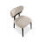 Black + White Solid back side Chair(Set of 2)