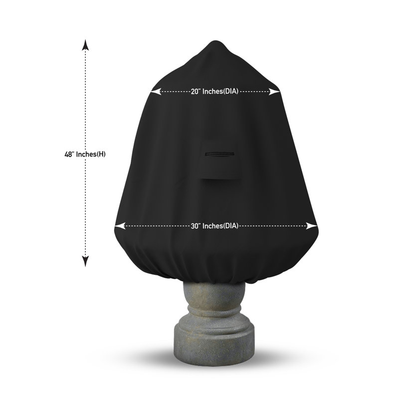 No Power Source Required / Manual Cover, 121.9cm H x 76.2cm W x 2.5cm D, Black