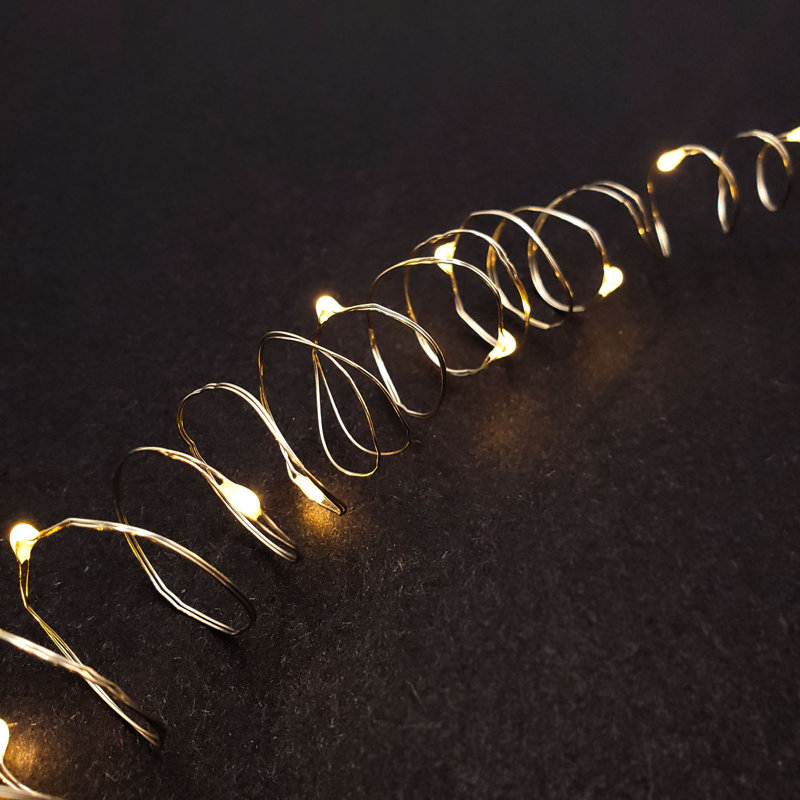 Kennemer Battery Operated LED Fairy String Lights with Timer, Warm White