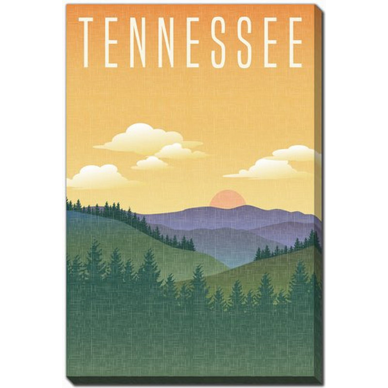 Affiche du Tennessee State, H 28 po x l 22 po