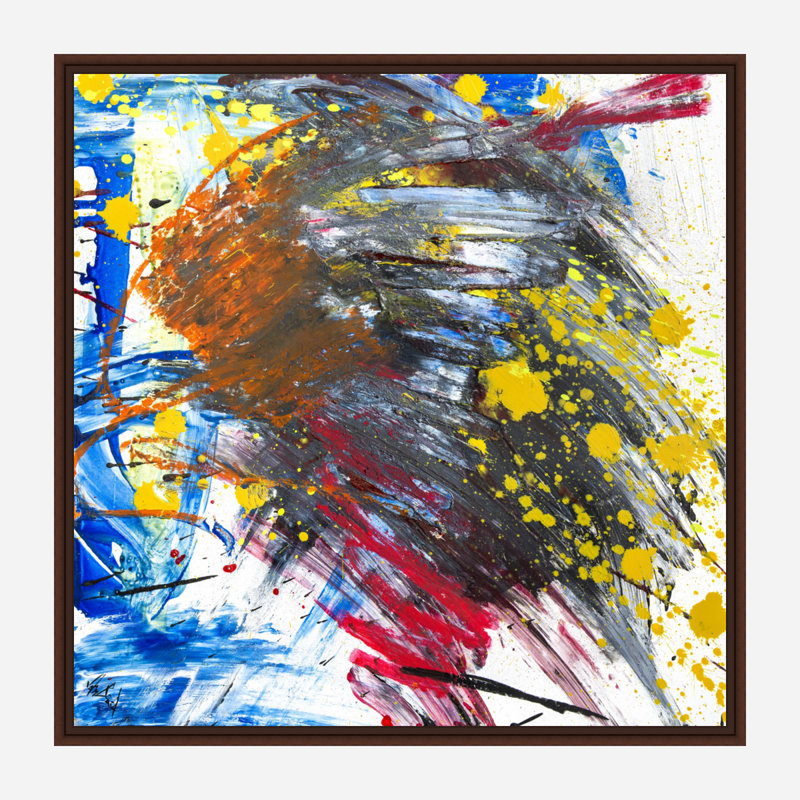 Aragonite Print by John Beard, 13.5" H x 13.5" W x 1.75" D, Brown Framed Canvas