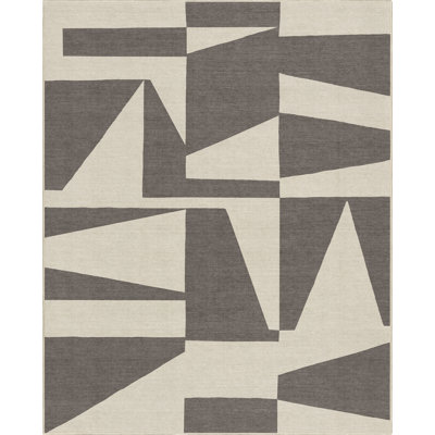 Kehr Canyon Geometric Brown Flatwoven Rug – Easy Clean & Durable