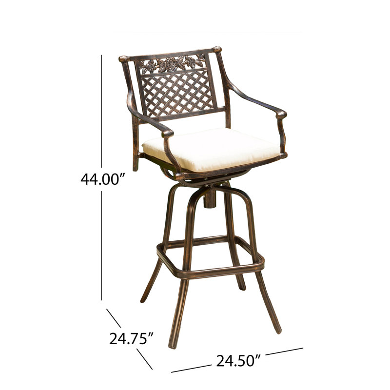 Tabouret de bar avec coussin Ragon