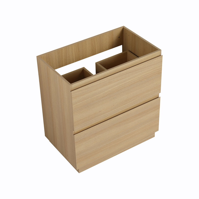 Meuble-lavabo de 30 po sans lavabo supérieur, Chêne