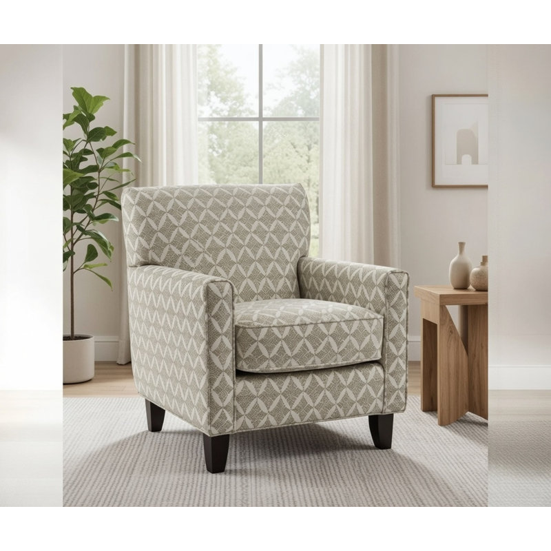 Aravis 30" Wide Polyester Armchair, Bynum Sand Polyester