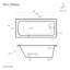 Baignoire en alcôve 60 "x 30" Voltaire-156360665-244574828