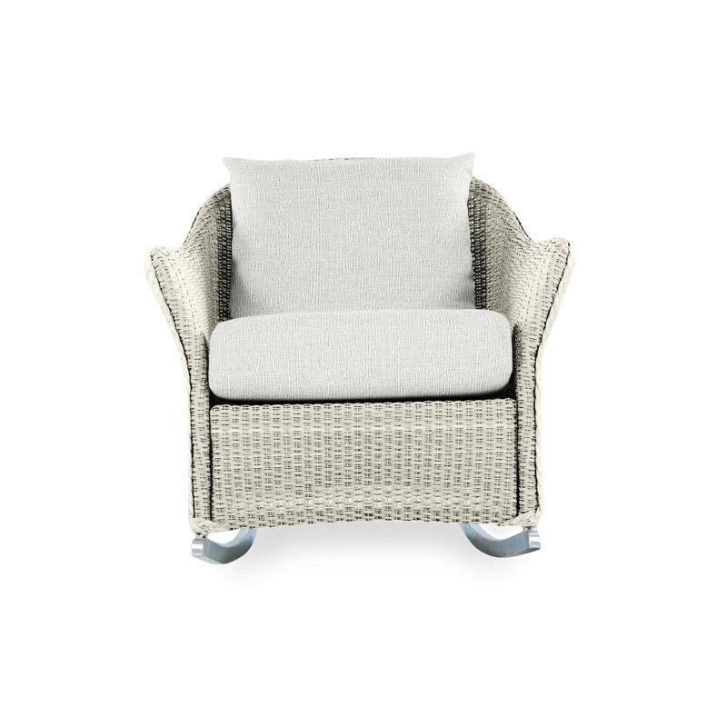 Weekend Retreat Outdoor Rocker Chair, Demo Oatmeal, Linen