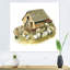 Vieille ferme avec moutons - Peinture sur toile-67463471-67463467