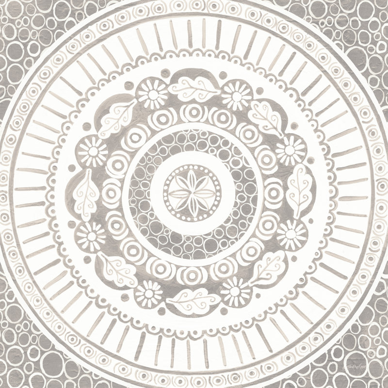 Hemma IV Neutral by Kathrine Lovell - No Frame Print on Canvas, 30cm H x 30cm W x 3.8cm D