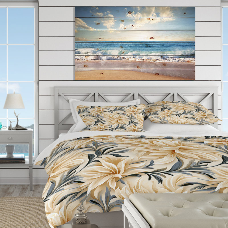 Literie Driftwood Elegance, Housse de couette pour très grand lit et 2 très