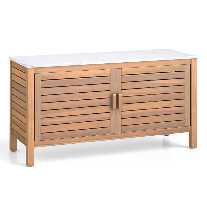 Solid Wood, Resin Outdoor Bench