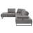 Harnal Taupe L-Shape Sectional With Adjustable Back