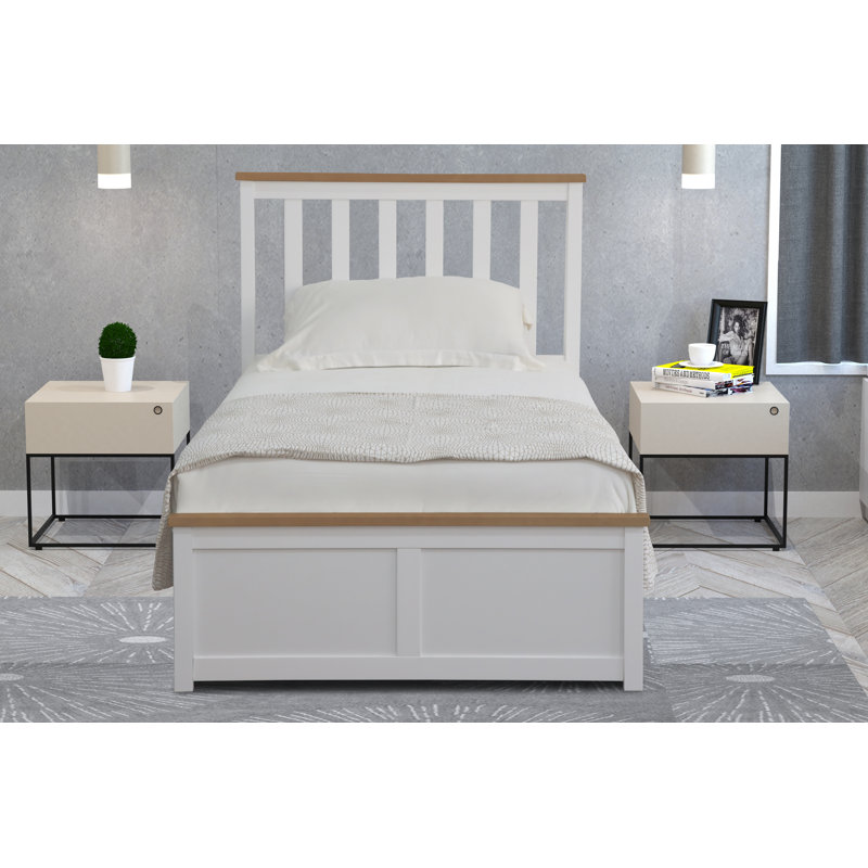 Araliya Ottoman Storage Bed, White, Single (3')