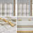 Cotton Stripe Printed Shower Curtain With Tassel