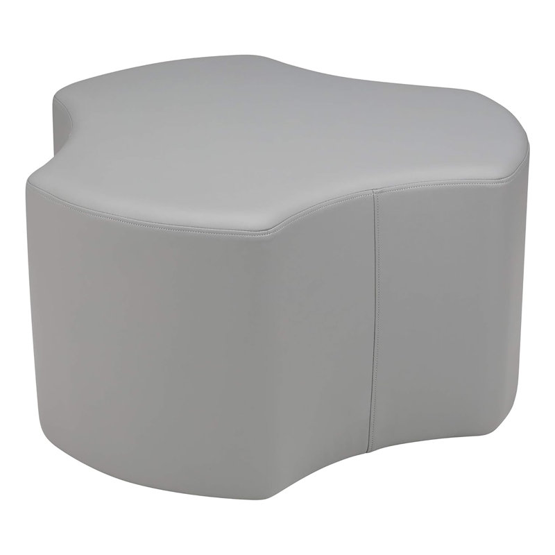 Pro Series Upholstered Cog Ottoman 18" Height, Gray