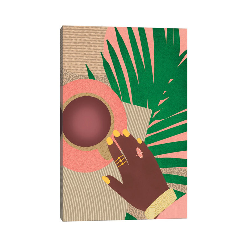 Coffee And Class by Sagmoon Paper Co. - Wrapped Canvas Painting, 66.04 cm H x 45.72 cm W x 1.91 cm D
