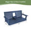 Balancelle de patio 2 places avec porte-gobelets pour le jardin, la cour et le balcon, noir-444236069