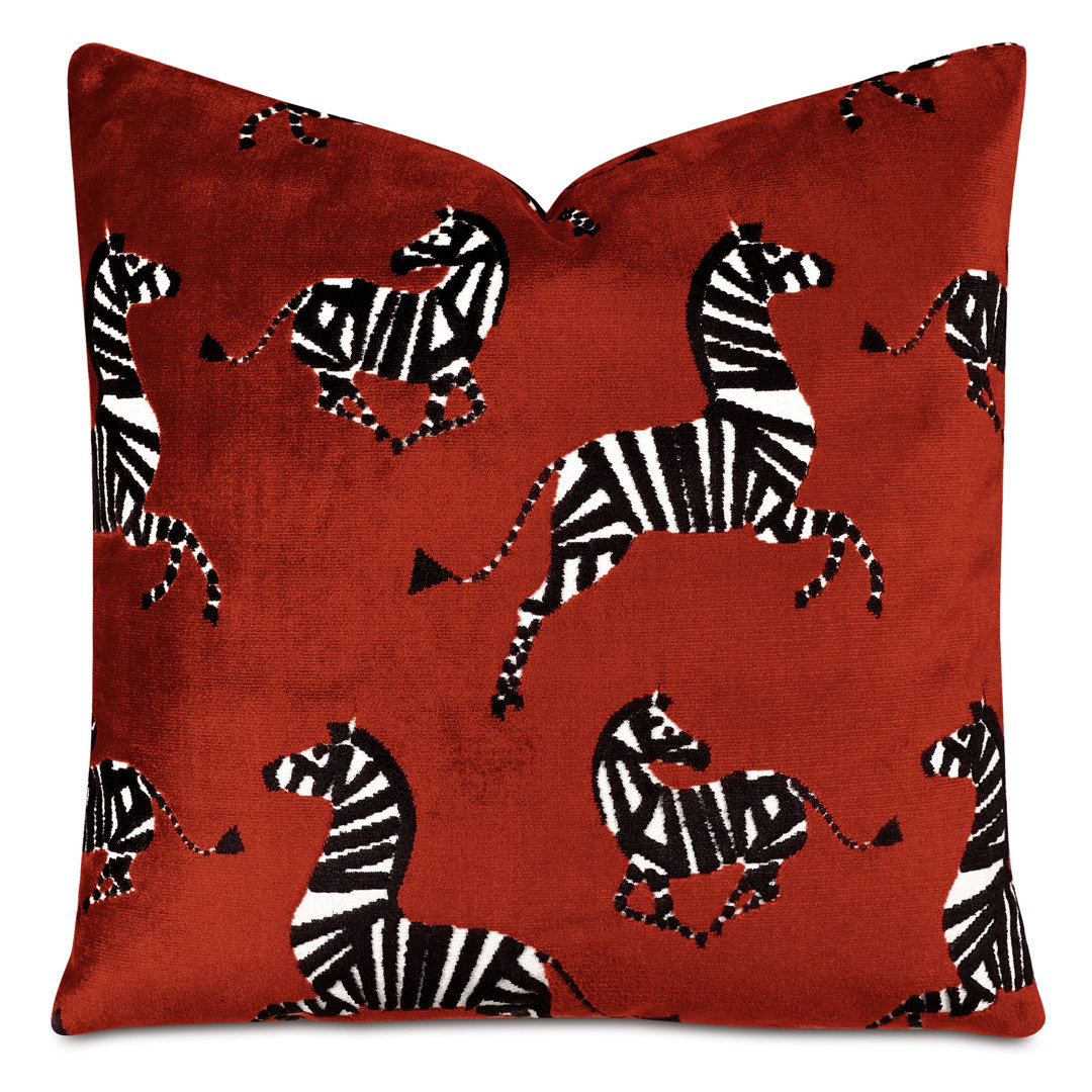 Boutique Tenenbaum Zebra Decrative Pillow Cover & Insert Eastern Accents 