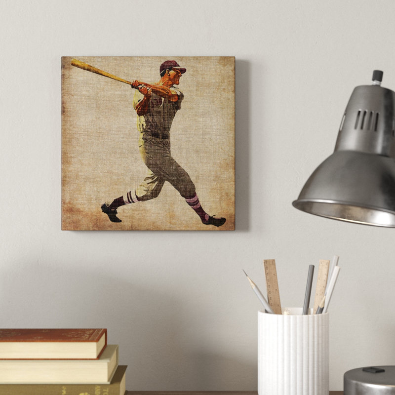 «Vintage Sports VI», impression sur toile, H 12 po x l 12 po x P 0,75 po