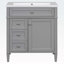 Meuble-lavabo simple avec plateau Thaddeus-1375064659