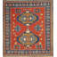 Turkish Wool Southwestern Area Rug in Red