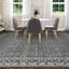 Hand Knotted Wool Oriental Area Rug in Dark Gray-1631966590