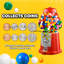 Vintage Gumball Machine - Distributeur automatique en métal coulé de 11 pouces de style rétro avec globe en verre et Free Spin par Great Northern Popcorn (rouge)-136237542
