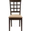 Paire de chaises de salle à manger Cappuccino Beige