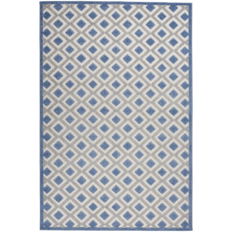 Andoche Houndstooth Indoor Rug, Rectangle 5'3" x 7'5"