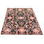 Tapis rose / noir / crème en laine noué à la main Lahore Finest Orientation