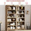 Bibliothèque de ferme, bibliothèque ouverte en bois avec tablettes réglables pour le bureau personnel, le salon et le bureau-375856311-375856319