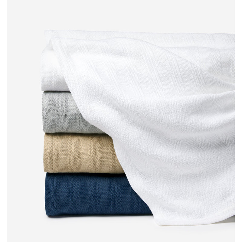 Tavira Hand Woven Blanket, Twin, White