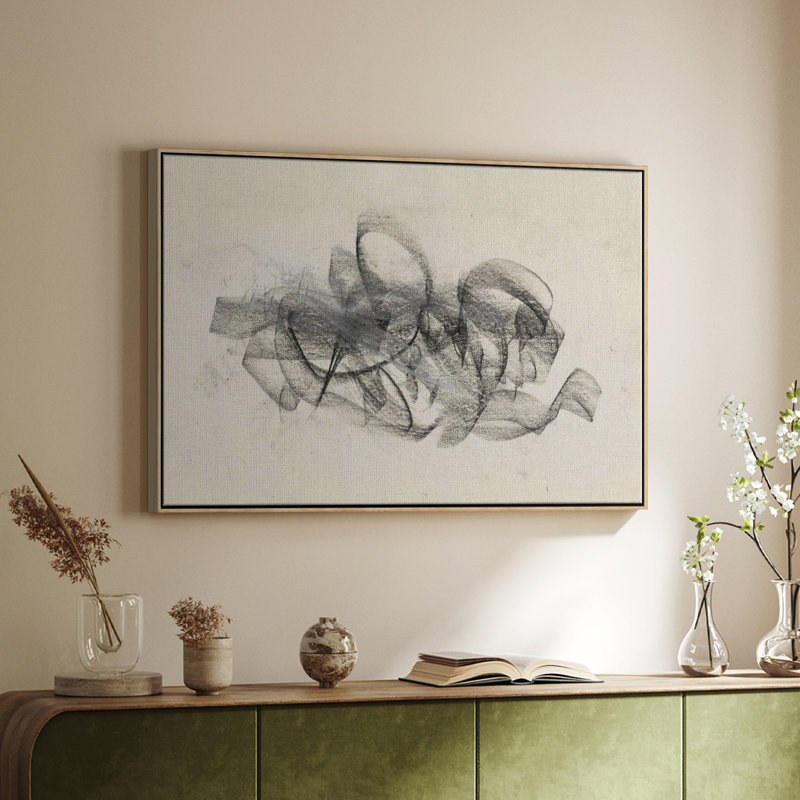 "Croquis rétro" sur toile, H 17 po x l 25 po