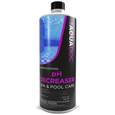 AquaDoc Hot Tub pH Decreaser - 32oz - Spa pH Down for Water Balance - Hot Tub Chemicals Made in USA