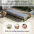 Outdoor Chaise Lounge Chair | 5-Position Adjustable Backrest | Reclining With Cushion In Gary | Patio Lounger With Wood Side Table | Sturdy Frame For Poolside  Garden, And Backyard-386916573
