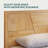 Trapeze Modern Industrial Platform Bed Frame - Light Natural Finish with Smooth Pattern Headboard & Iron Legs-1233178869
