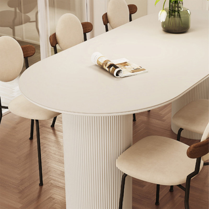 Table de salle à manger blanche, H 29,53 po x L 70,87 po x l 31,5 po