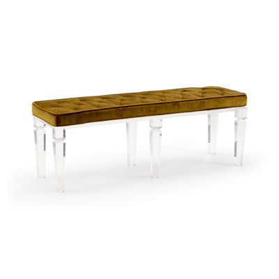 Greta Velvet Upholstered Bench