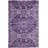 Kouerga Hand Tufted Wool/Viscose Geometric Rug in Purple-1405511278