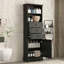 Grande armoire de rangement avec 3 tiroirs et tablettes réglables pour salle de bain, bureau, bureau et intérieur, panneau de fibres à densité moyenne-811751225