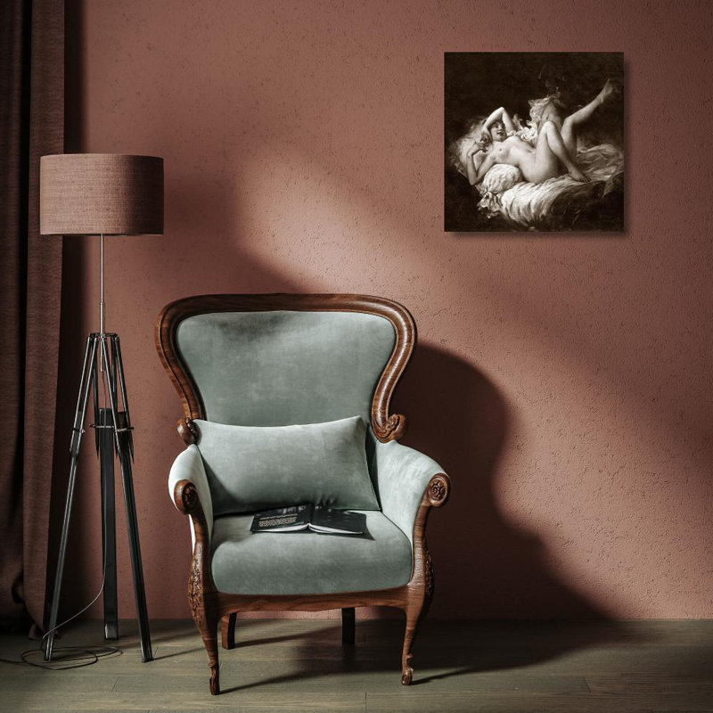 Art sur toile tendue avec art vintage de Nudes, H 15 po x l 15 po
