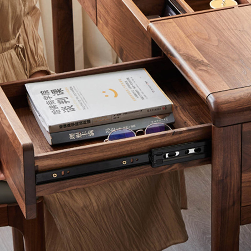 Black walnut solid wood clamshell dresser