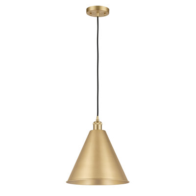 Luminaire suspendu conique à 1 lumière Ballston Cone