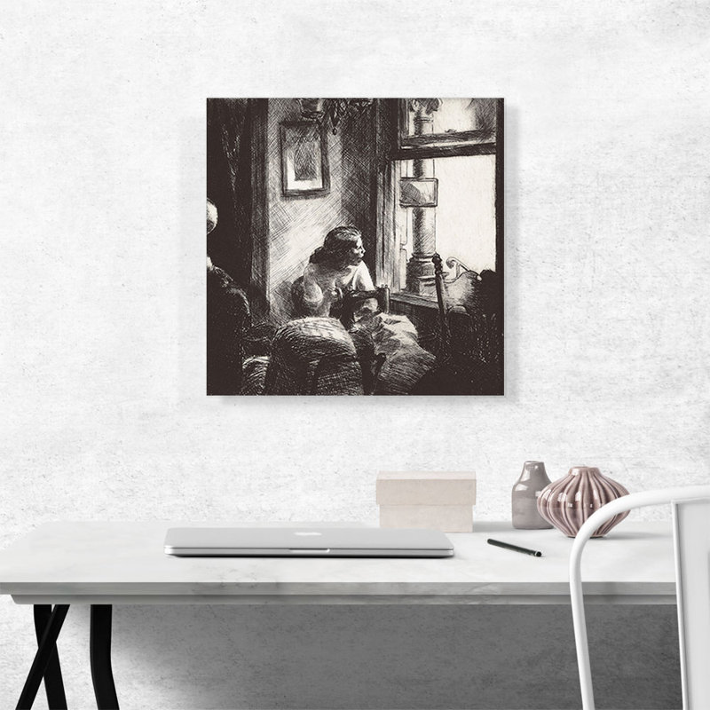 East Side Interior 1922 - impression, H 18 po x l 18 po x P 1,5 po