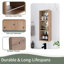Armoire de toilette murale 10 "avec tablettes en contreplaqué