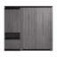 Lit escamotable Camalla et armoire de rangement avec tablette coulissante-104604193-104604192