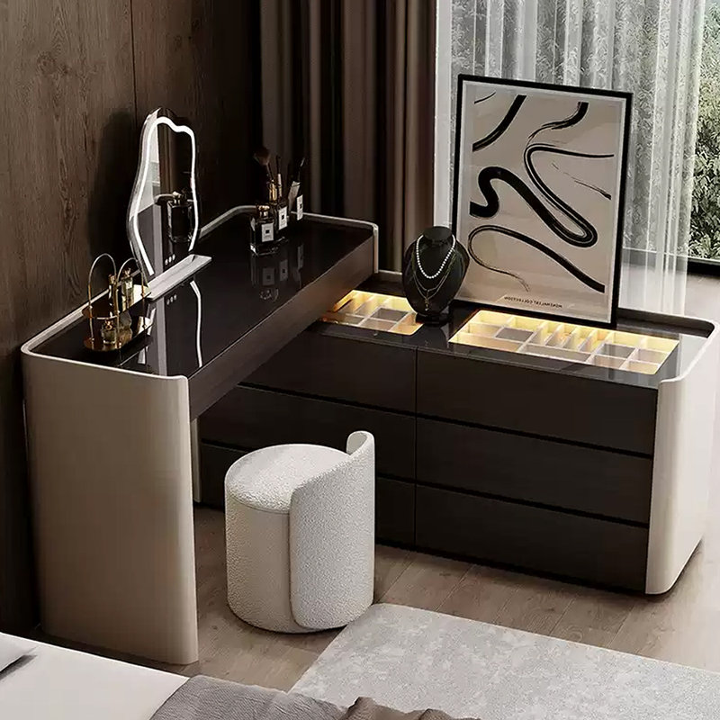 Solid wood new style multi-functional dresser