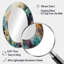 Décor de miroir corail vibrant I - orange ovale-401574783