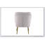 Fauteuil en sherpa moderne Mid-Century